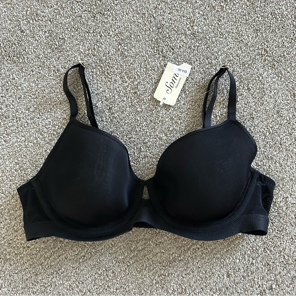 Soma Lightest Lift Smooth Perfect Coverage Bra‎ Size 32C Black